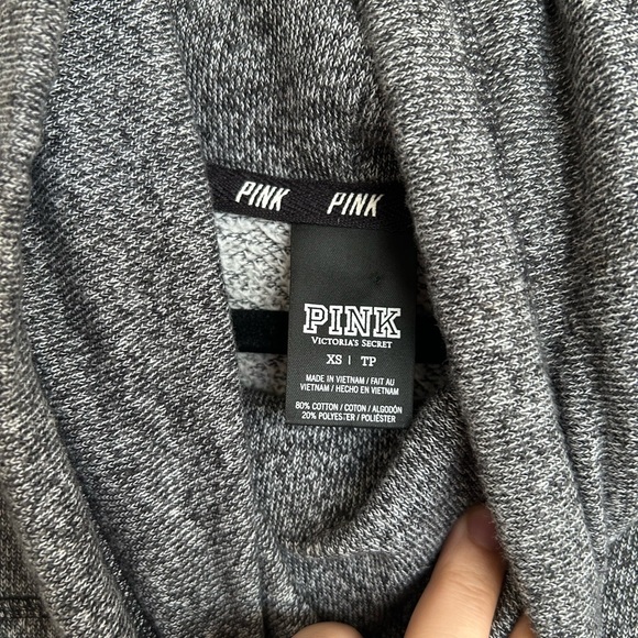 Pink Victoria’s Secret Women’s Sweater Pullover Cowl Neck Bling Sequins XS extra - Picture 5 of 7